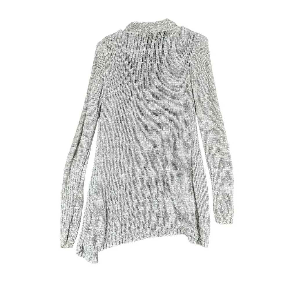 Belldini Women’s M Medium Gray Open Cardigan Sweater Knit Capsule Cozy Casual - Picture 2 of 13